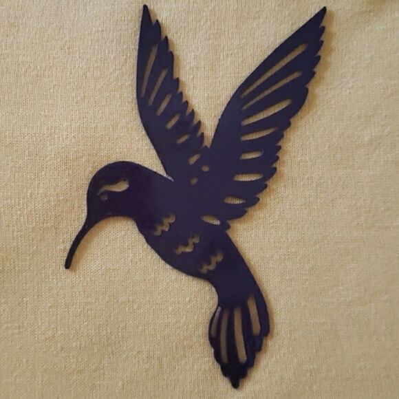 Metal Hummingbird Wall Decor - Teal - Picture 7 of 12